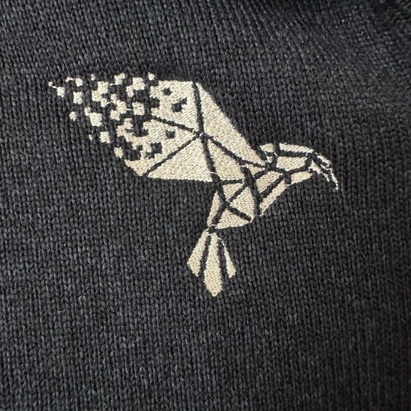 PATAGONIA Womens Better Sweater 1/4-Zip Pullover in Navy Company Logo - Picture 4 of 9